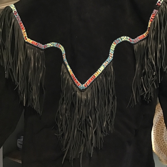 REN Ellis Indianleather suede fringe Blazer/jacket - Picture 3 of 6